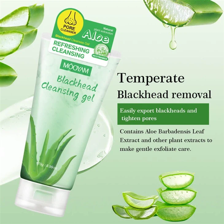 MOOYAM Aloe Vera Blackhead Cleansing Gel – Deep Pore Cleanse For Fresh, Smooth Skin